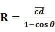 R=cd(1-cos)A